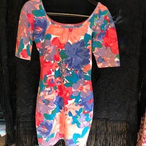 Beautiful floral Vintage Tricot Dress